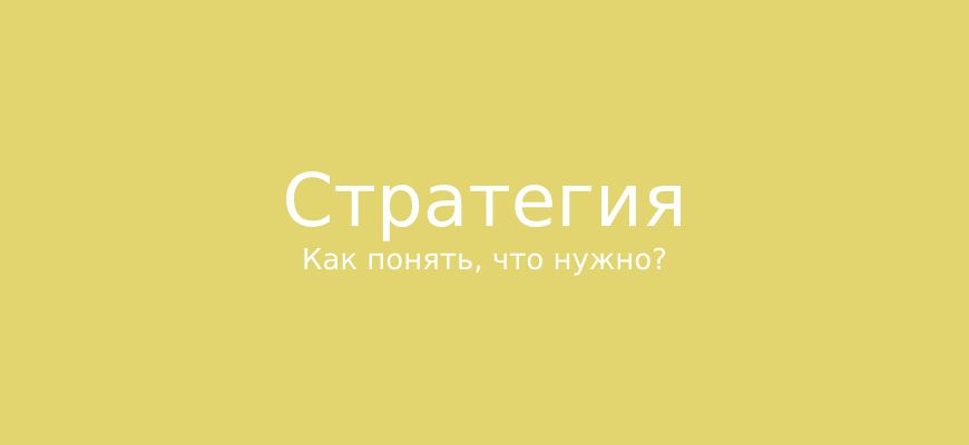 Какую сео стратегию выбрать?